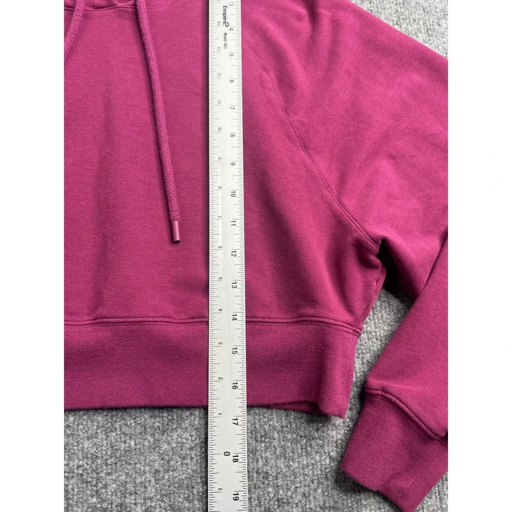 Alo‎ Yoga Muse Hoodie Women XS Pink Cropped Raglan Pullover